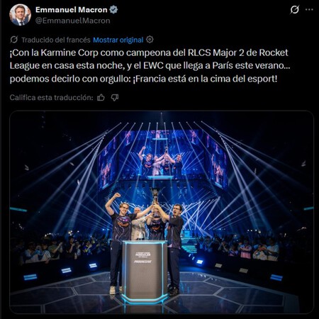 Tuits Macron