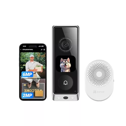 EZVIZ 6MP+2MP EP8 Ultra Timbre Inalámbrico Exterior Impermeable con Chime