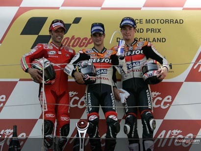Pedrosa Capirossi Hayden Alemania 2007