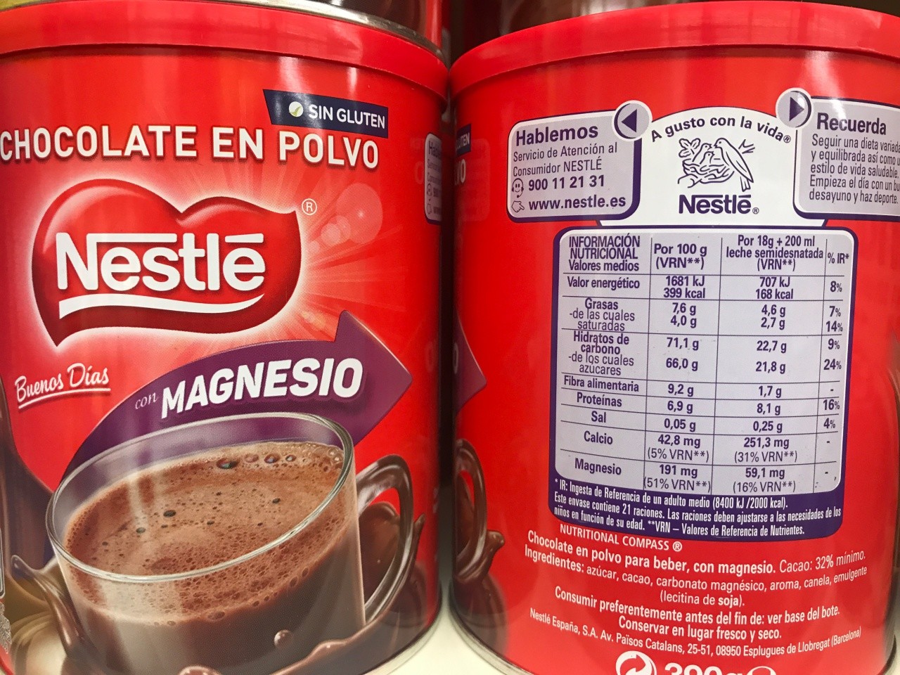 Los diferentes cacaos en polvo ordenados de mejor a peor