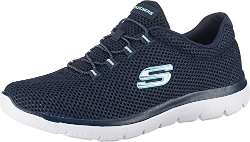 Skechers Summits Lite, Zapatillas Mujer, Navy Light Blue, 39.5 EU