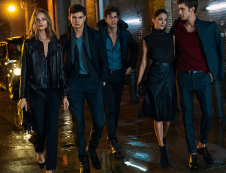 Mix entre dandi y biker en la propuesta de Massimo Dutti para las fiestas.
