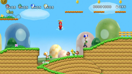 Gameplay de New Super Mario Bros. Wii