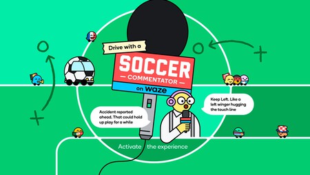 Waze Comentarista fútbol