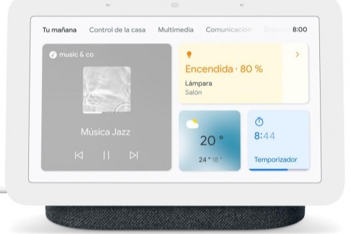 Pantalla Wi-Fi inteligente Google Nest Hub 2ª generación Tiza con Asistente de Google
