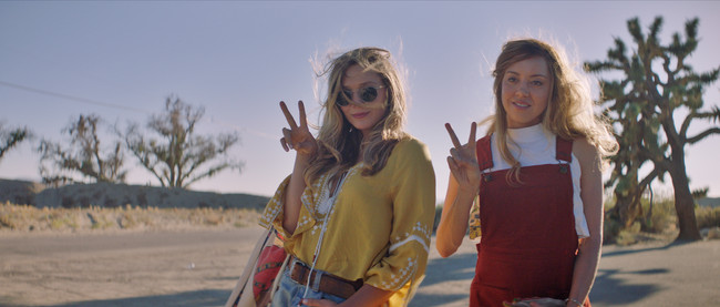 Ingrid Aubrey Plaza And Taylor Elizabeth Olsen Pose For A Photo In Ingrid Goes West Courtesy Of Neon