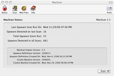 Mac Scan, antispyware para Mac OS X