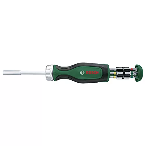 Bosch Destornillador de carraca con 12 puntas - Amazon Edition