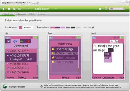 Sony Ericsson Themes Creator para personalizar tu móvil