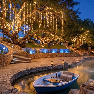 En este balneario de Hidalgo puedes nadar de noche en un ambiente romántico e iluminado que recuerda a la película Coco
