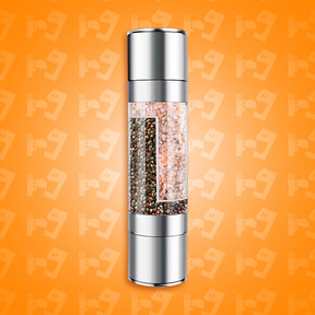 Por tan solo 169 pesos condimenta fácilmente tus comidas con este molinillo dos en uno de acero inoxidable en Amazon México 