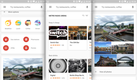 Google Maps está probando una nueva interfaz en la sección "Explorar cerca"
