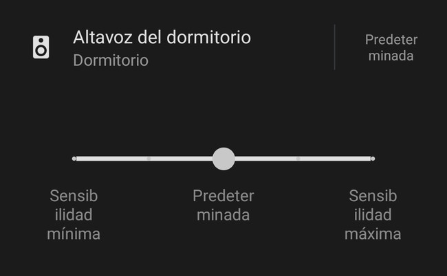 Ok Google Sensibilidad