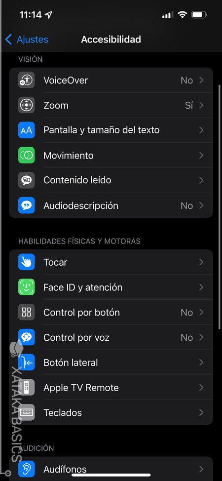 Accesibilidad Ios