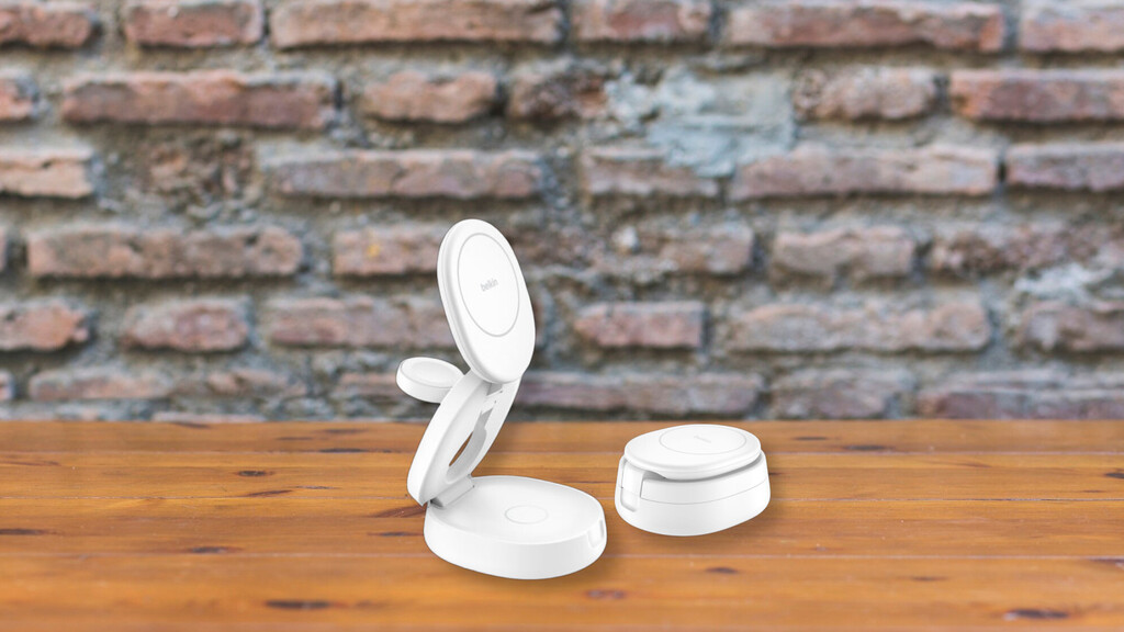 El accesorio top de Belkin para cargar los dispositivos de Apple: es plegable y funciona en iPhone, AirPods y Apple Watch  El accesorio top de Belkin para cargar los dispositivos de Apple: es plegable y funciona en iPhone, AirPods y Apple Watch
