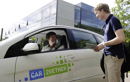 Daimler car2gether: "ride sharing"