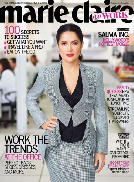 Para jefa sexy y curvilínea, Salma Hayek: ¡contigo sí que hacen horas extras!