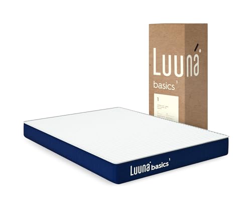 Luuna Basic 1 Colchón Individual, Colchón de Espuma de Alta Densidad, 16cm de Altura, Firmeza Media