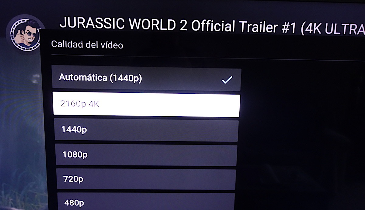Youtube para Android TV por fin nos deja elegir manualmente la calidad ...