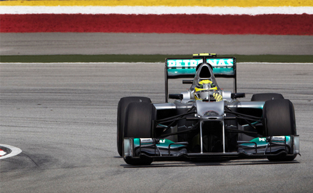 Nico Rosberg, primero en una tercera sesión poco convencional