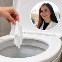 Una experta ha puesto a prueba las toallitas que prometen poder tirarse por el inodoro. Las tuberías cuentan otra historia