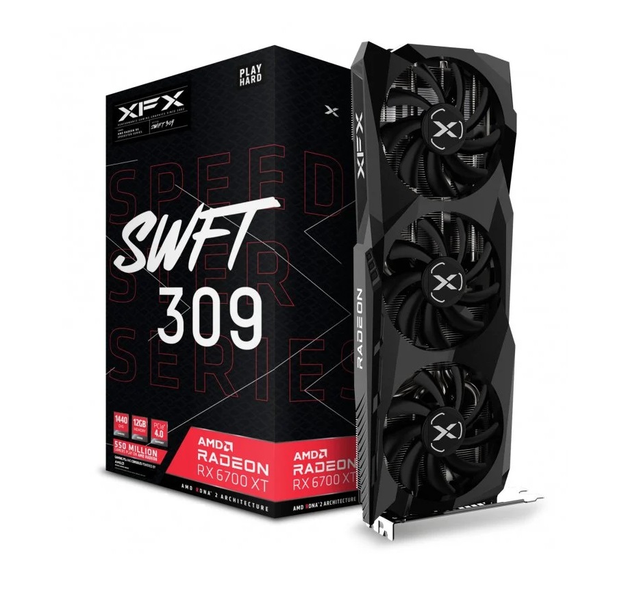 XFX SPEEDSTER SWFT309 AMD Radeon RX 6700 XT CORE Gaming 12GB GDDR6