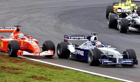 Montoya Schumacher Brasil F1 2002