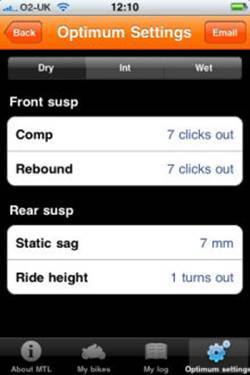 Motorcycle Track Log
