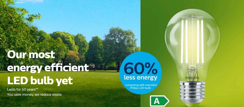 Philips presenta sus nuevas bombillas LED Clase A ultra-eficientes: consumen un 60% menos y duran hasta 50.000 horas