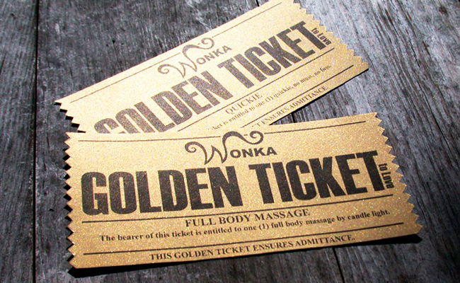 Golden Ticket Willy Wonka