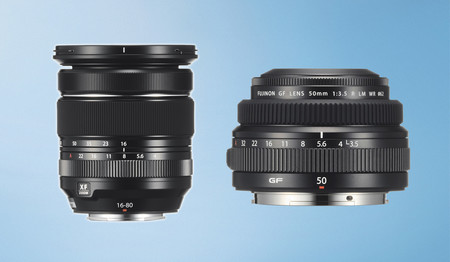 Fujinon XF 16-80mm F4 R OIS WR y GF 50mm F3.5 R LM WR, nuevas ópticas de la firma para cámaras sin espejo y de formato medio