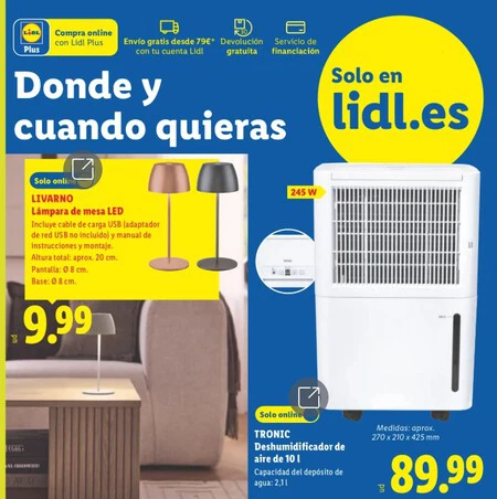 Deshumidificador Tronic Folleto Lidl