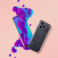 Celular gama media barato con lector de huellas y resistencia al agua. Tiene hasta 20 GB de RAM  