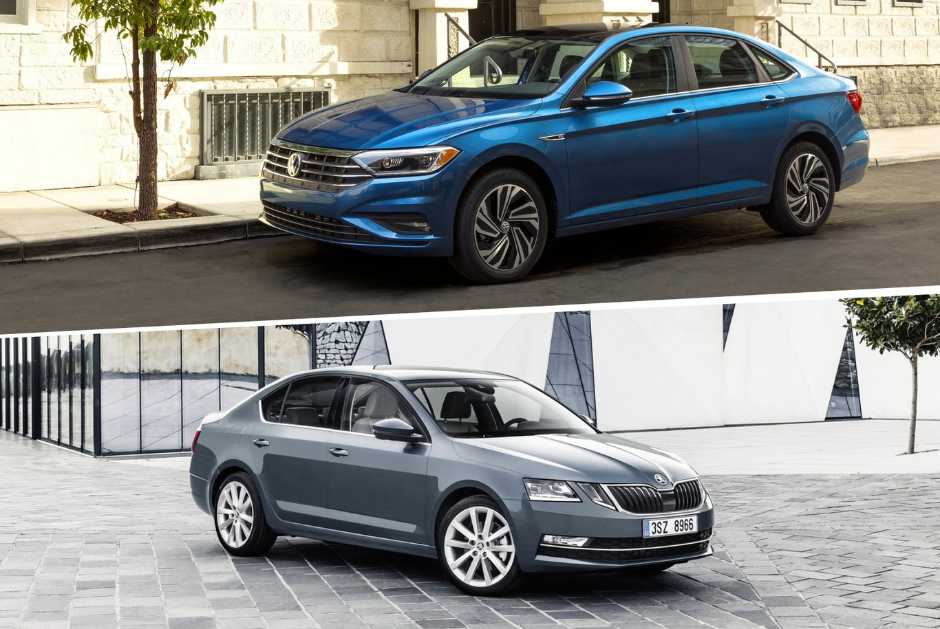 El Volkswagen Jetta no es muy distinto al Škoda Octavia si los miras con atención