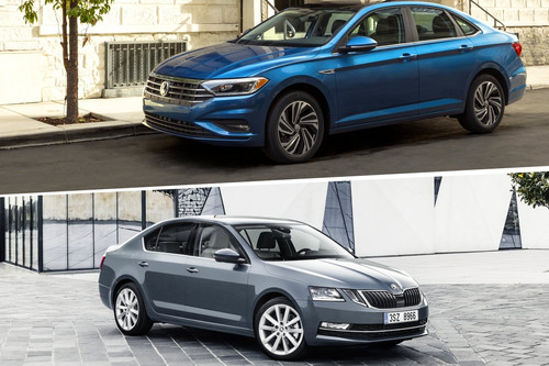 El Volkswagen Jetta no es muy distinto al Škoda Octavia si los miras con atención