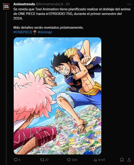 One Piece Estos Son Los Capitulos Que Seran Doblados Al Espanol Latino En El Primer Semestre De 2024 Toei Animation Revela Los Detalles De Su Produccion2