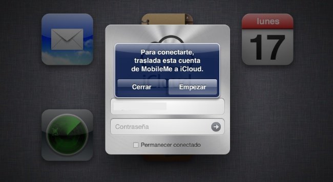 apple mobileme icloud cuentas