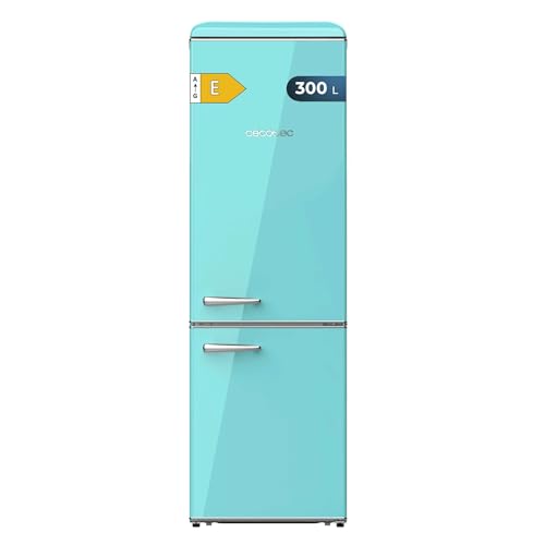 Cecotec Frigorífico Retro Combi 300 L Bolero CoolMarket Combi Origin 300 Green E