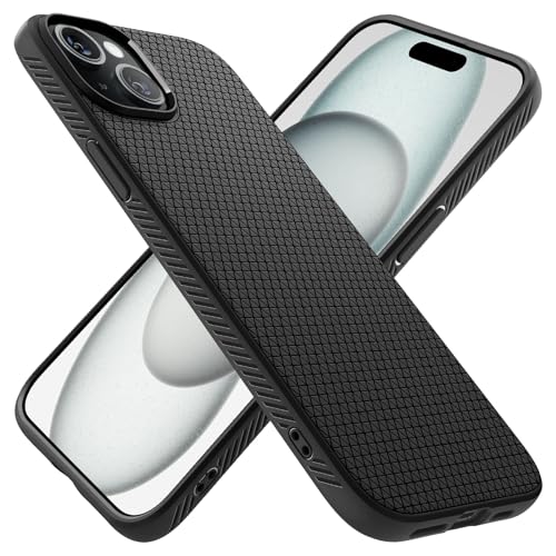 Spigen Liquid Air compatible with iphone 15 plus - matt black