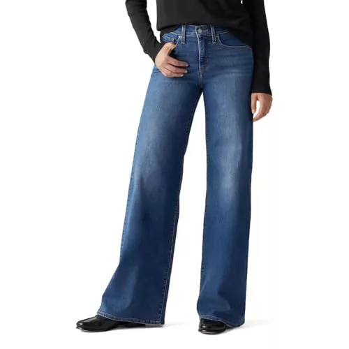 Levi's Jeans moldeadores de Pierna Ancha 318 para Mujer, Clever Girl, 29W / 30L