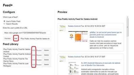 Cómo crear fuentes RSS de los perfiles de Google+ en Chrome con Feed+