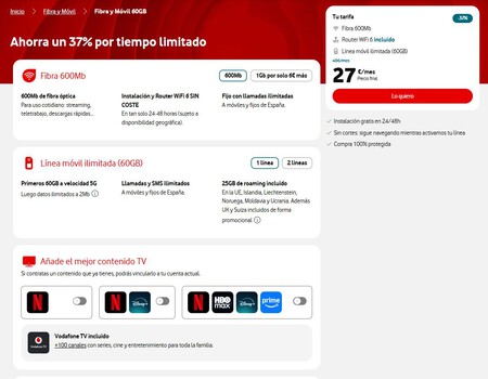 Oferta Vodafone 3