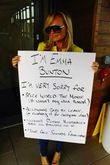 Emma Bunton está arrepentida de muchas cosas y sobre todo de la peli de las Spice Girls