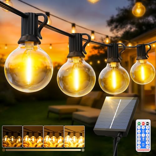 FGRYB Solares Guirnalda Luces Exterior Jardin - 15M 