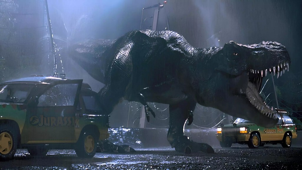 Cobraba vida: el T-Rex de Jurassic Park se activaba si se mojaba, así que imagínate el susto cuando lo escucharon moverse un día de lluvia 
