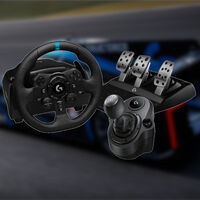 El pack perfecto para amantes de la conducción está de oferta: es de Logitech e incluye volante, pedales y palanca de cambios 