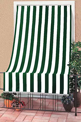 EUROSTYLE Toldo Art. Rivers - Toldo protege contra rayos UV ultravioleta oscurecimiento de interior exterior resistente a la lluvia (145 x 250 cm, verde)