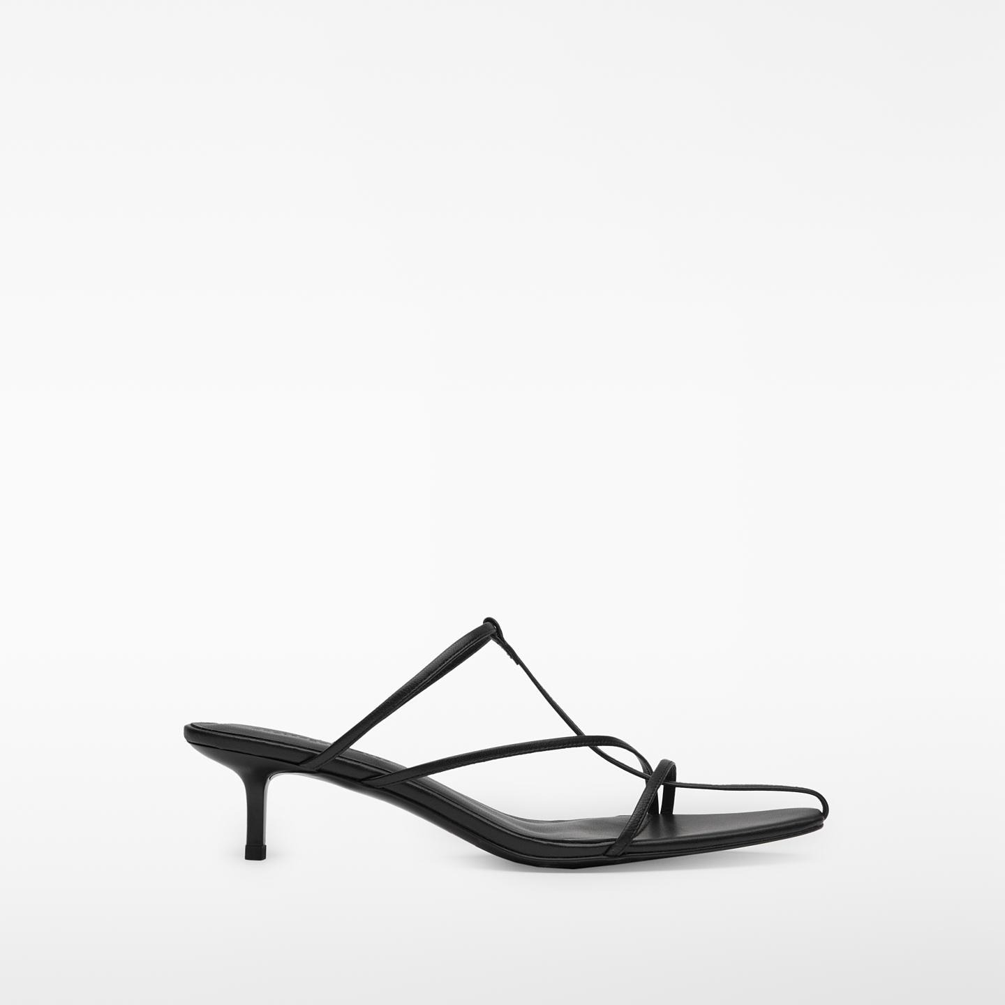 Sandalias de tiras de mujer de tacón de piel - Adolfo Dominguez