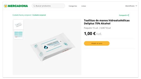 Mercadona Toallitas