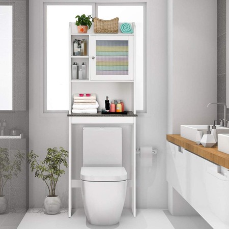 Estantería Sobre Inodoro Para Baño Estilo Industrial